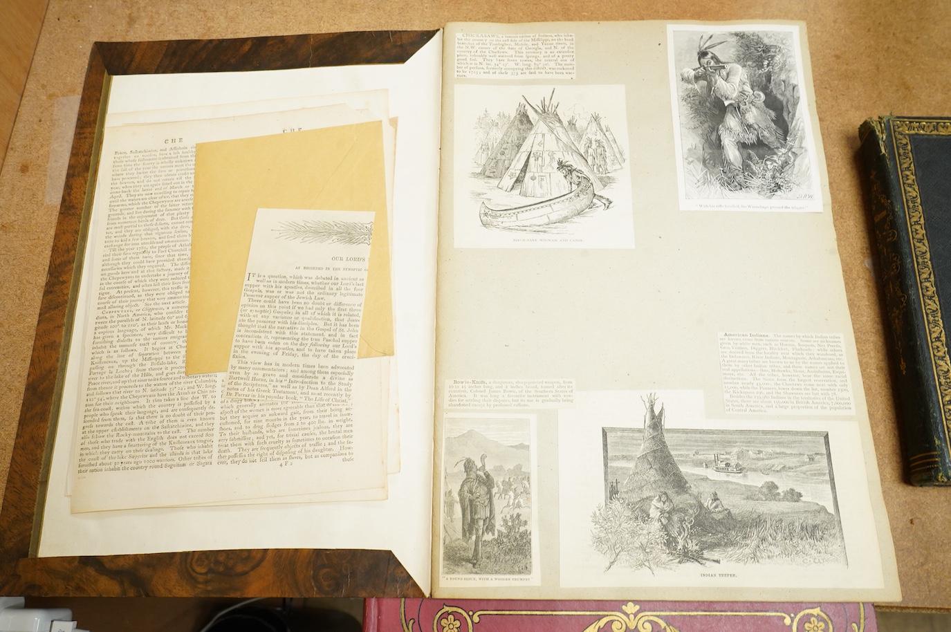 A collection of late 19th century / early 20th century scrap books and albums